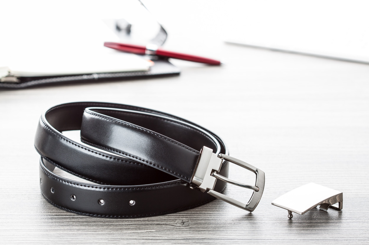 zestaw pasek męski + 2 wymienne sprzączki Twice