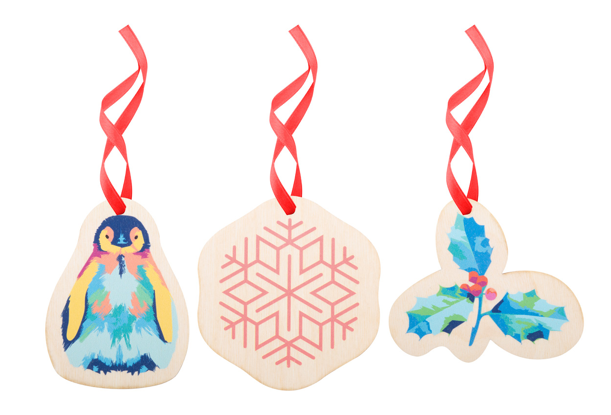 personalizowana ozdoba choinkowa CreaJul Wood