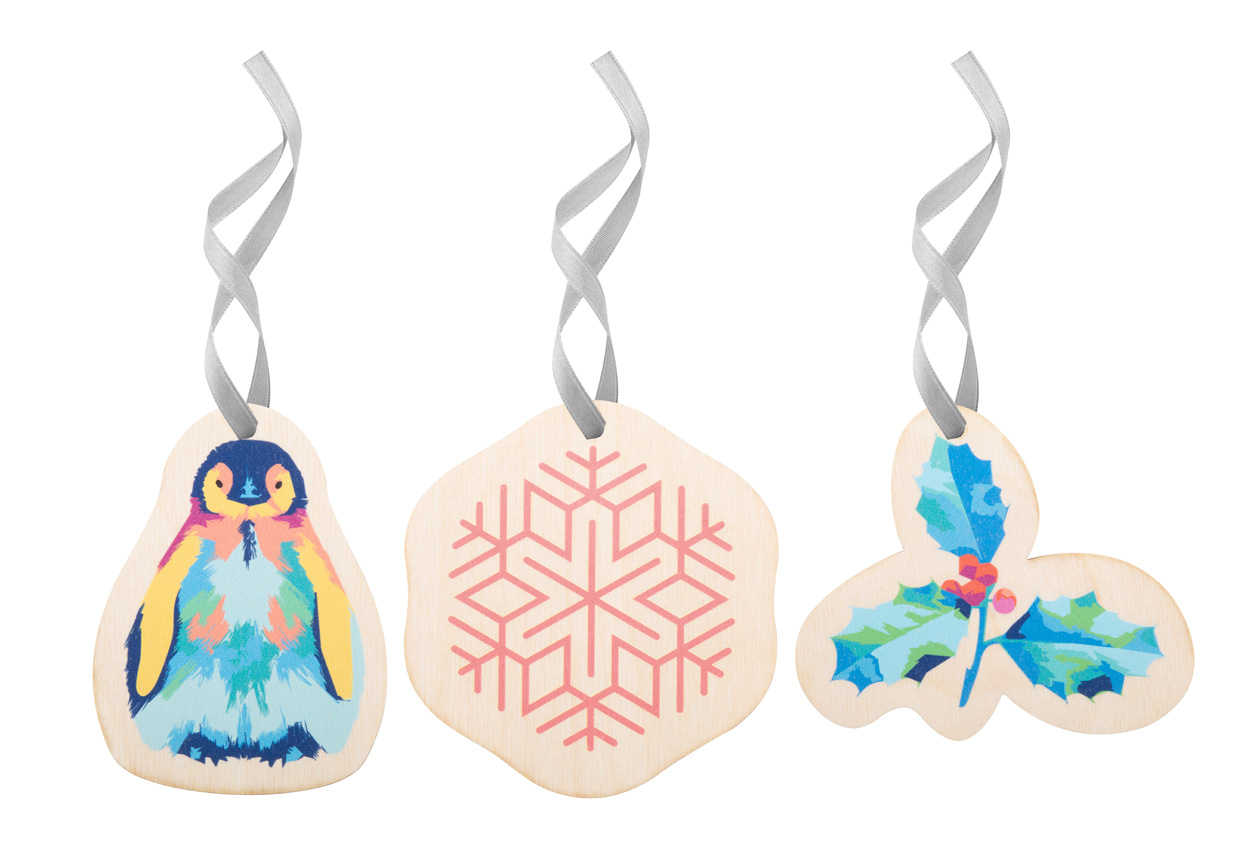 personalizowana ozdoba choinkowa CreaJul Wood