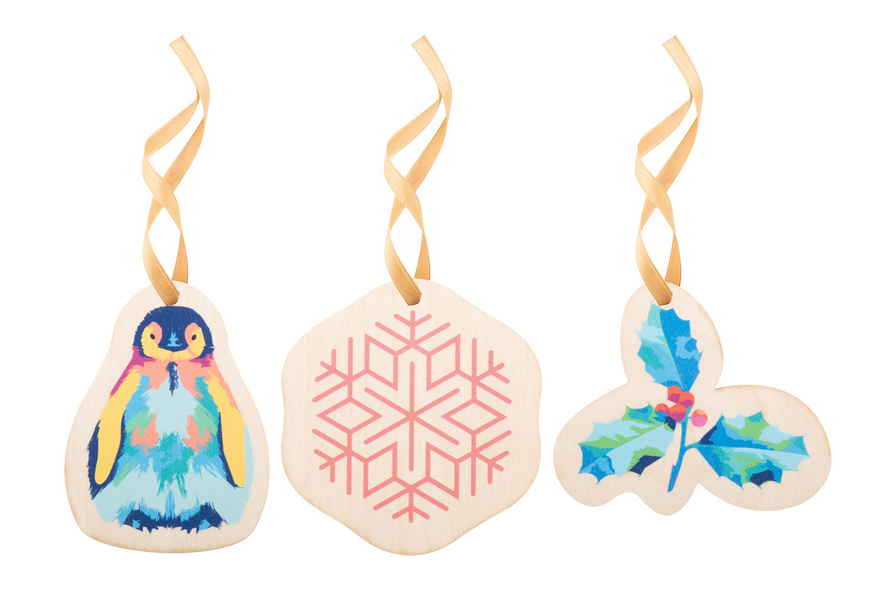 personalizowana ozdoba choinkowa CreaJul Wood