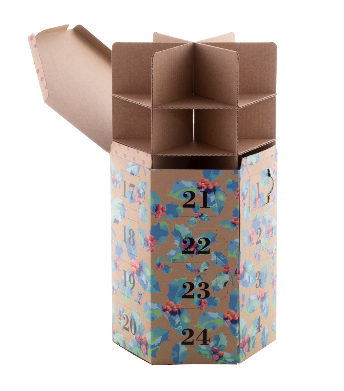 personalizowany kalendarz adwentowy HeXmas Eco