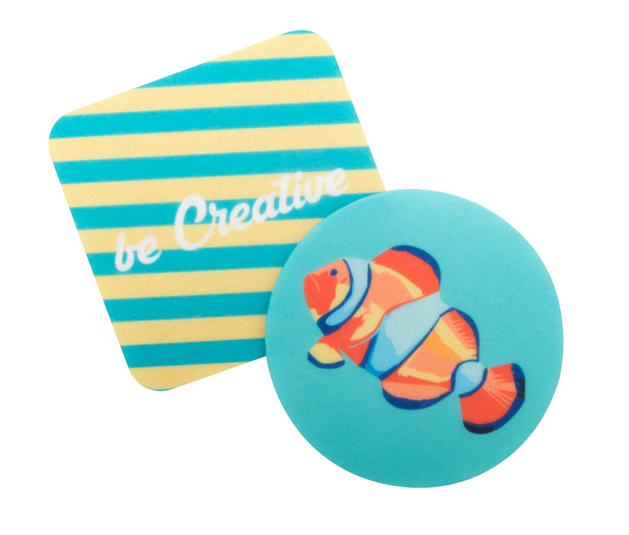 podkładka filcowa RPET w kształcie koła CreaFelt Drink