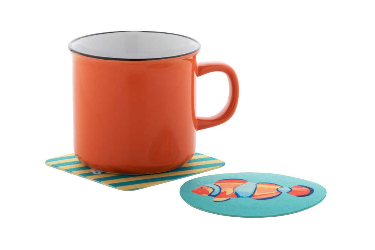 podkładka filcowa RPET w kształcie kwadratu CreaFelt Drink