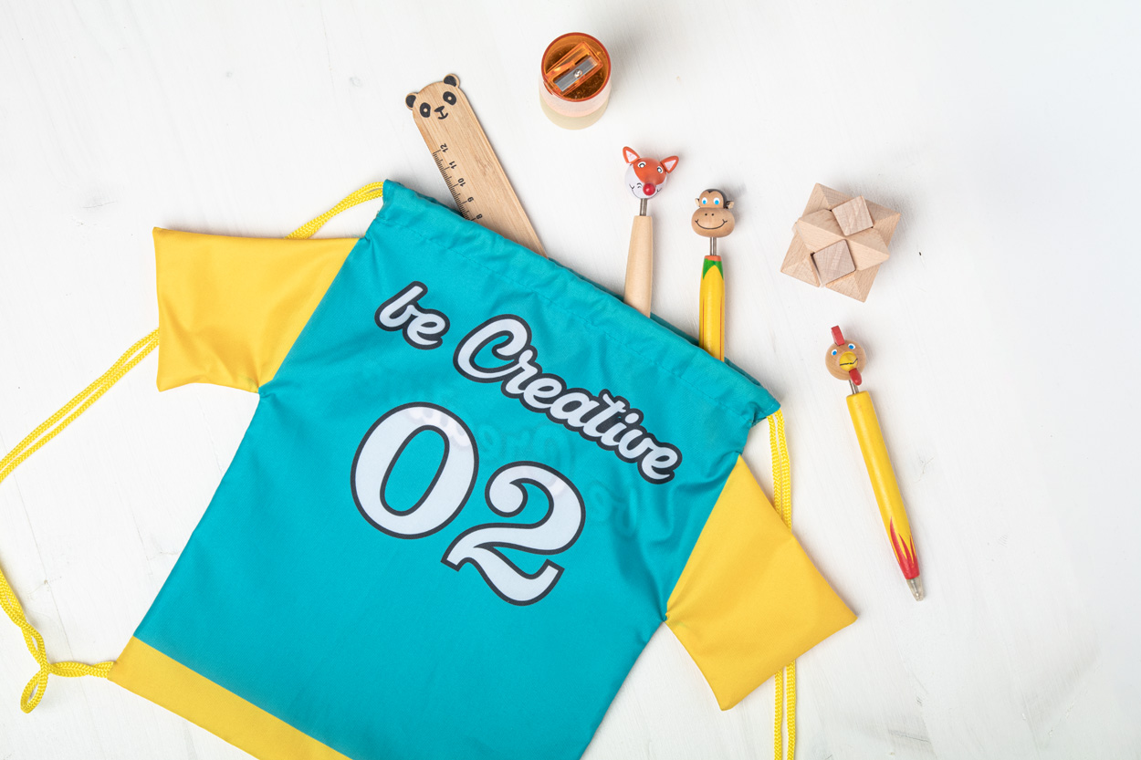 personalizowany worek ze sznurkami dla dzieci CreaDraw T Kids