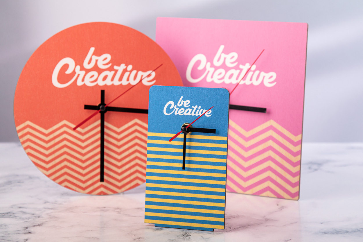 personalizowany zegar ścienny BeTime Wood D