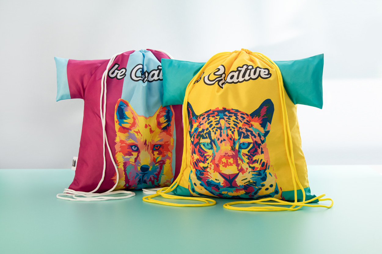 personalizowany worek ze sznurkami CreaDraw T RPET