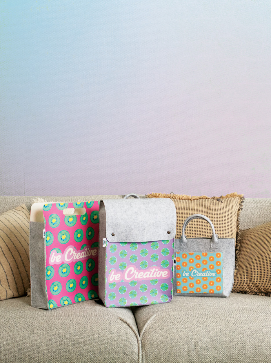 personalizowana torba na zakupy RPET CreaFelt Shop D