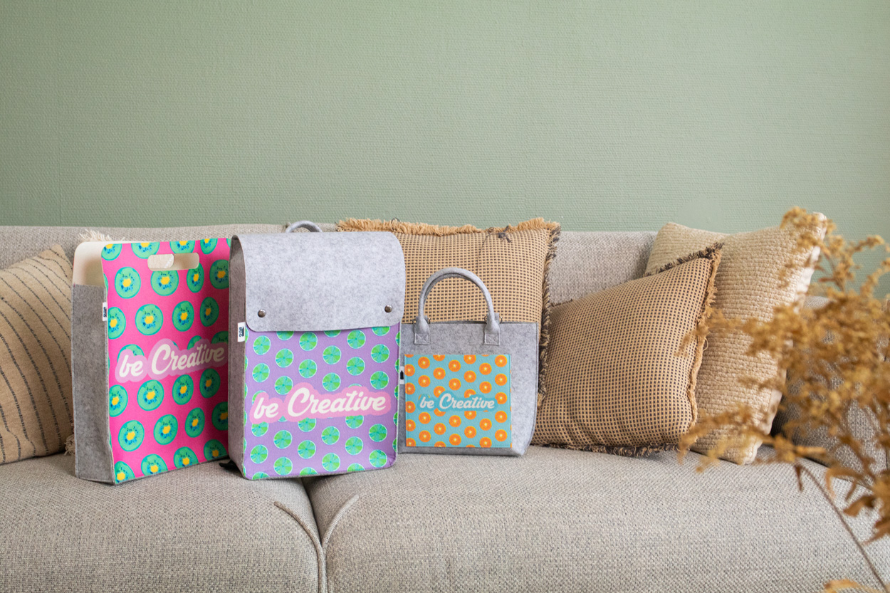personalizowana torba na zakupy RPET CreaFelt Shop D