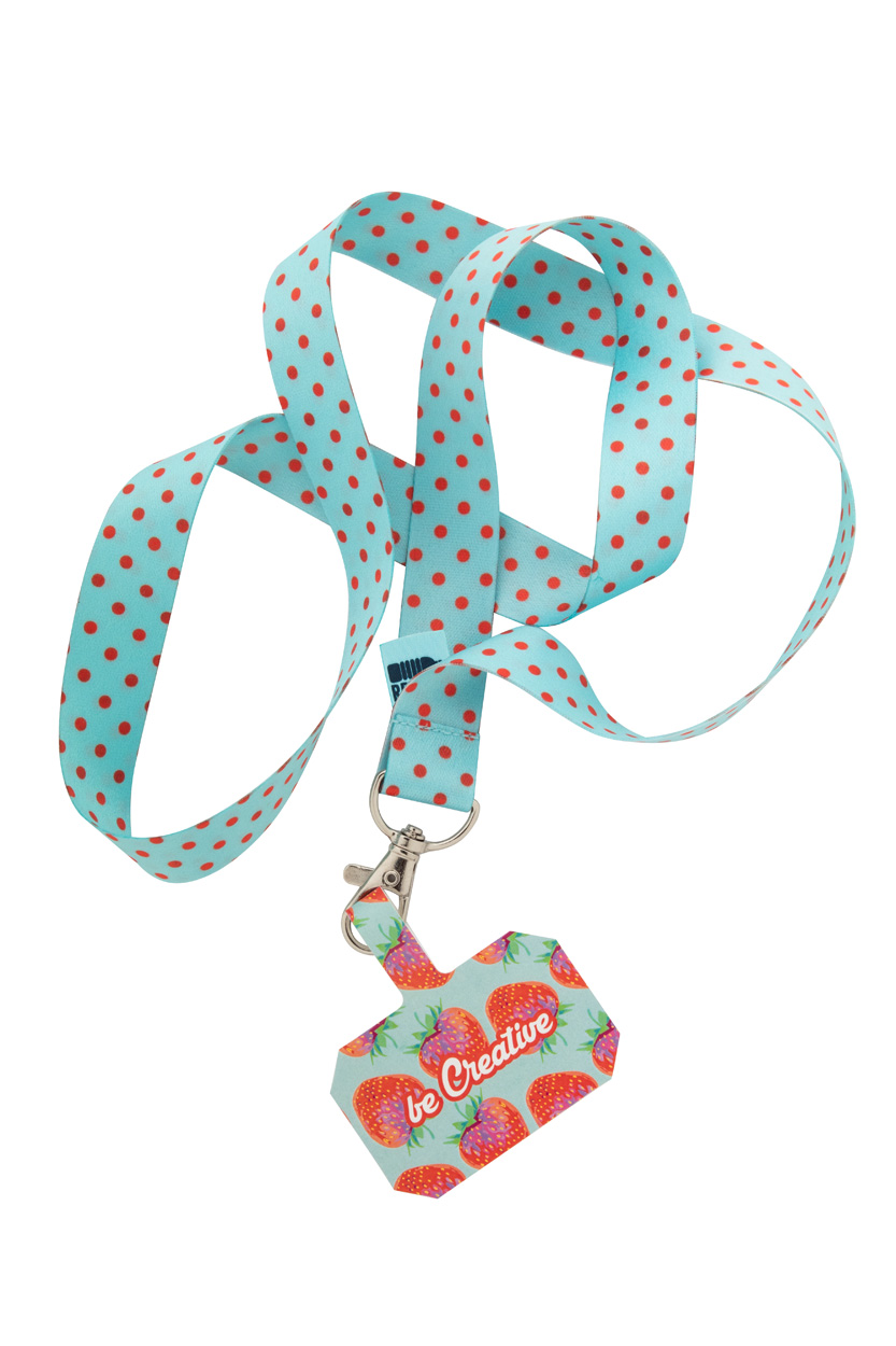 personalizowana smycz/uchwyt na telefon RPET Subyard Mobile RPET