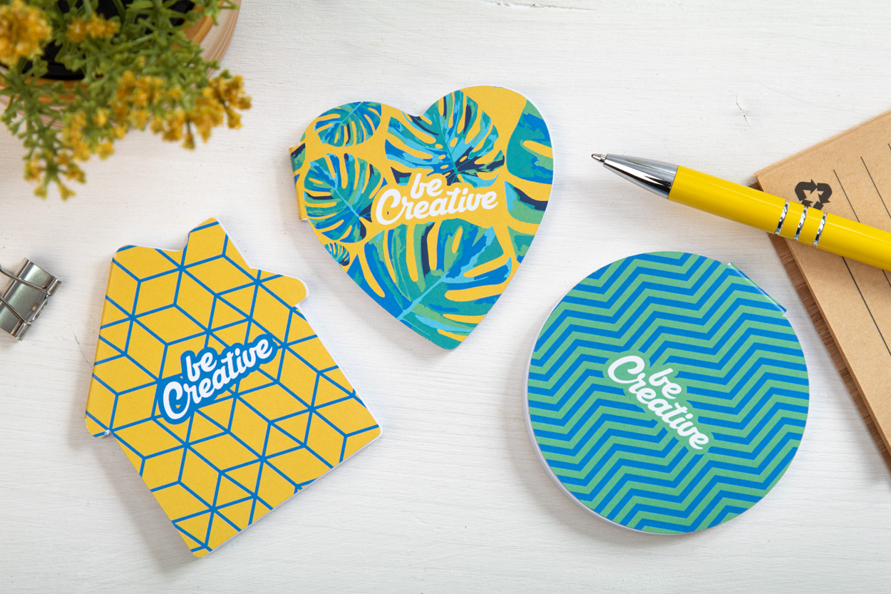 personalizowany notatnik z kartkami samoprzylepnymi CreaStick Circle