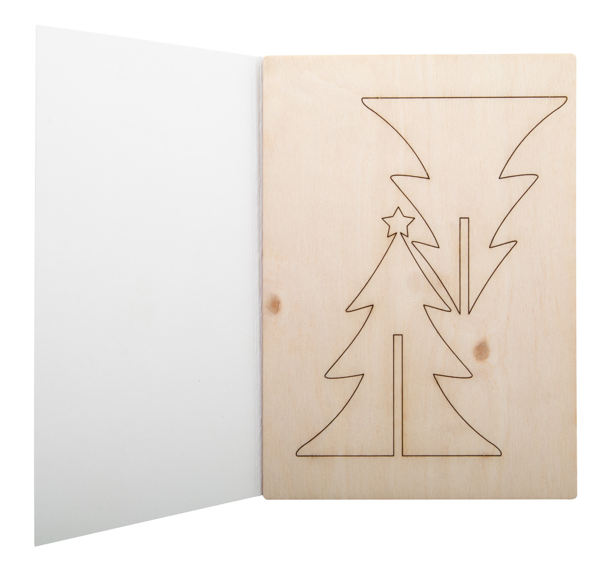 karta świąteczna, choinka CreaX