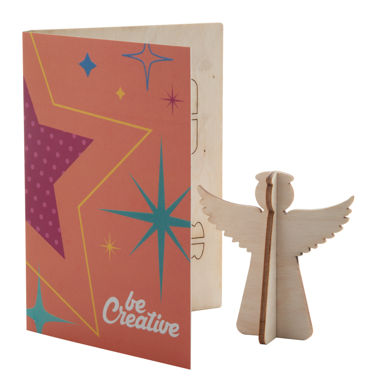 karta świąteczna, aniołek CreaX