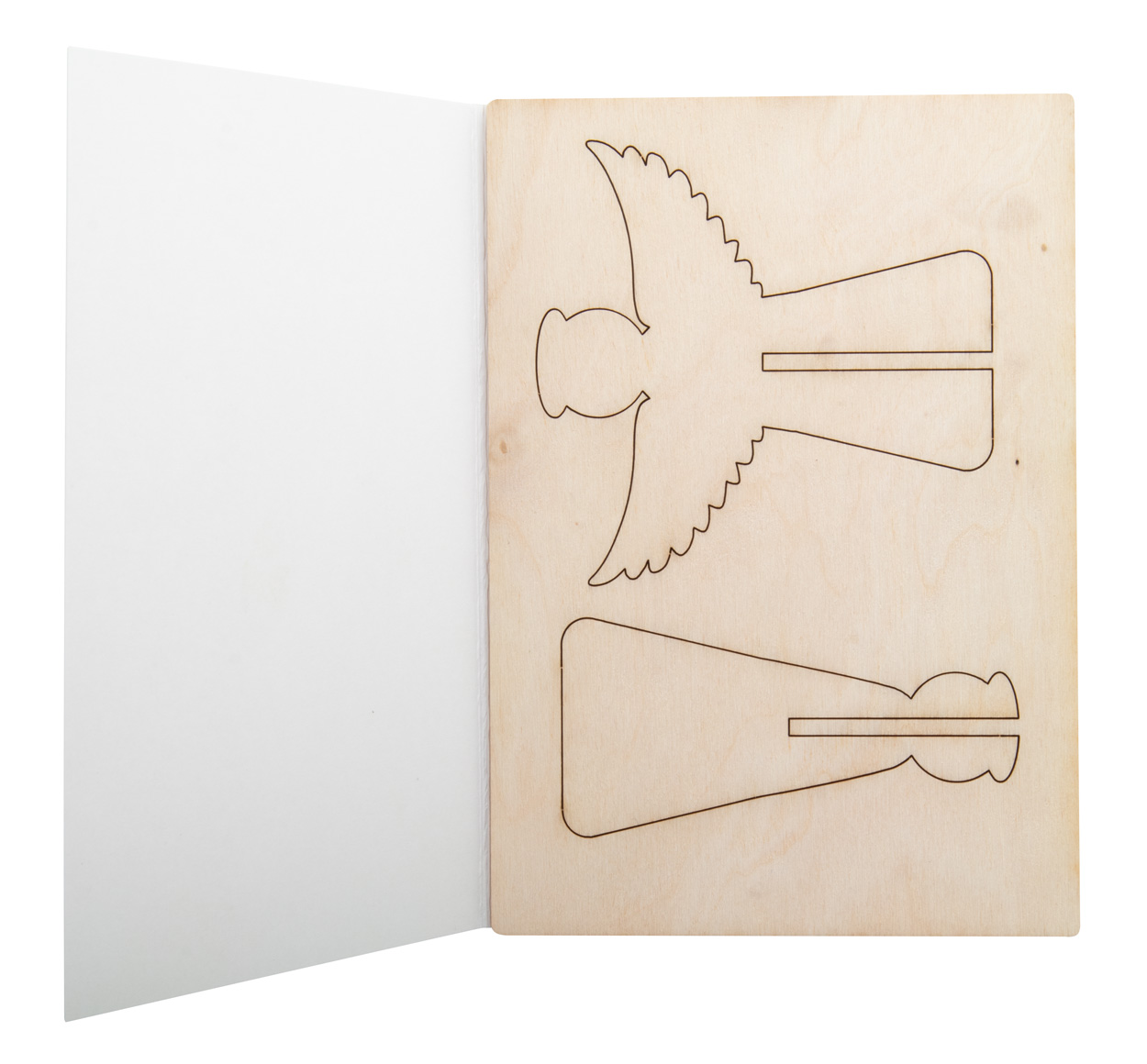 karta świąteczna, aniołek CreaX