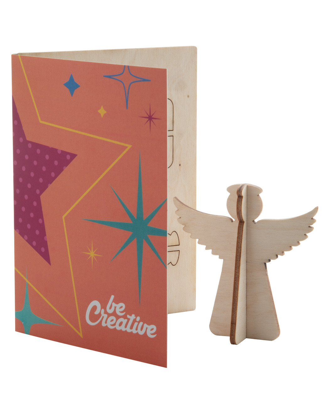 karta świąteczna, aniołek CreaX