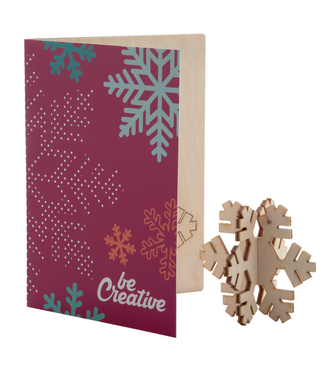karta świąteczna, śnieżynka CreaX