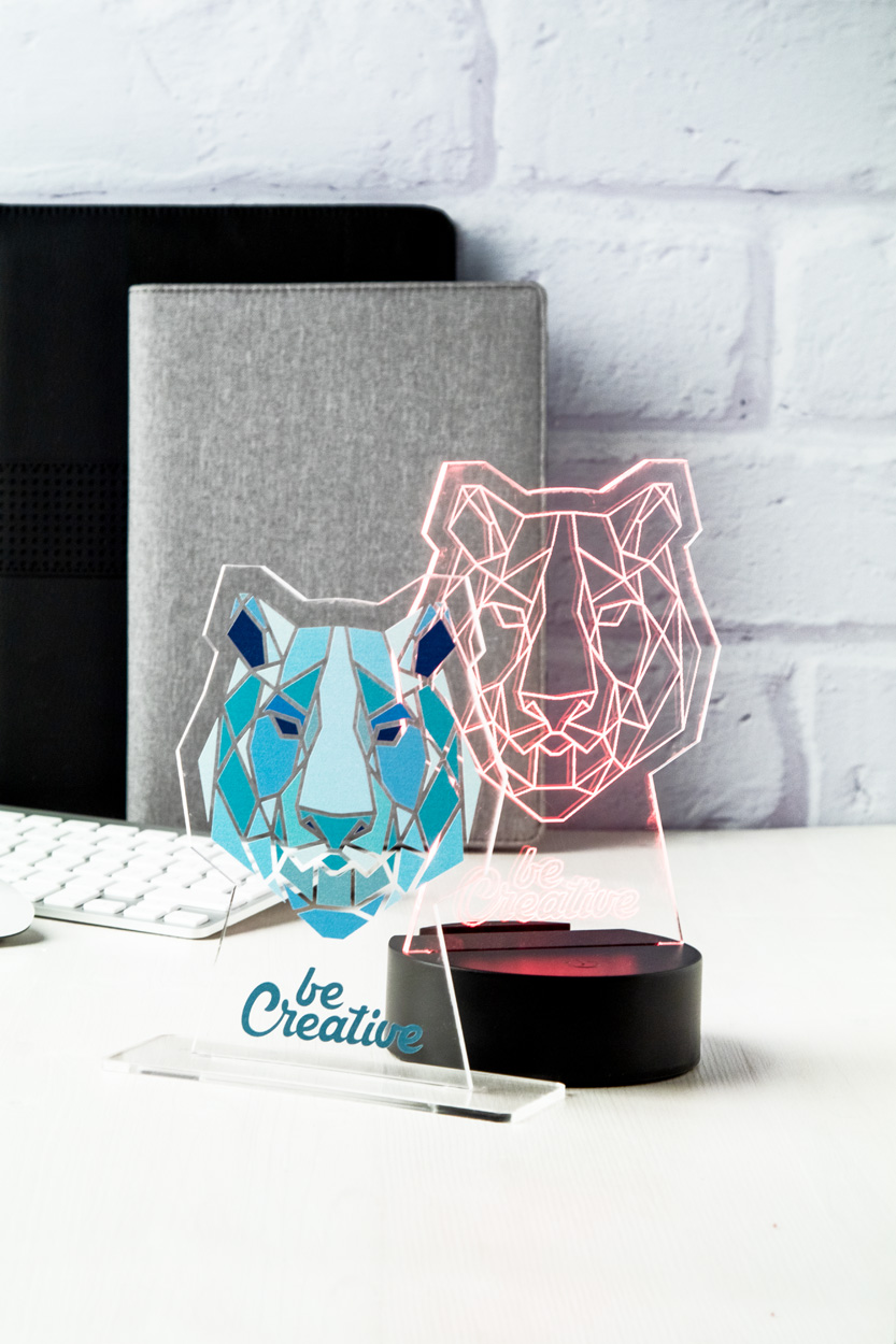 trofeum z podświetleniem LED Ledify