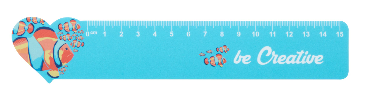 linijka 15cm, serce Couler 15