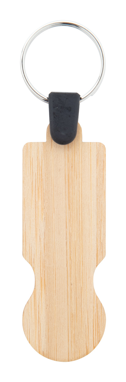 bambusowy brelok - żeton do wózka BooCart