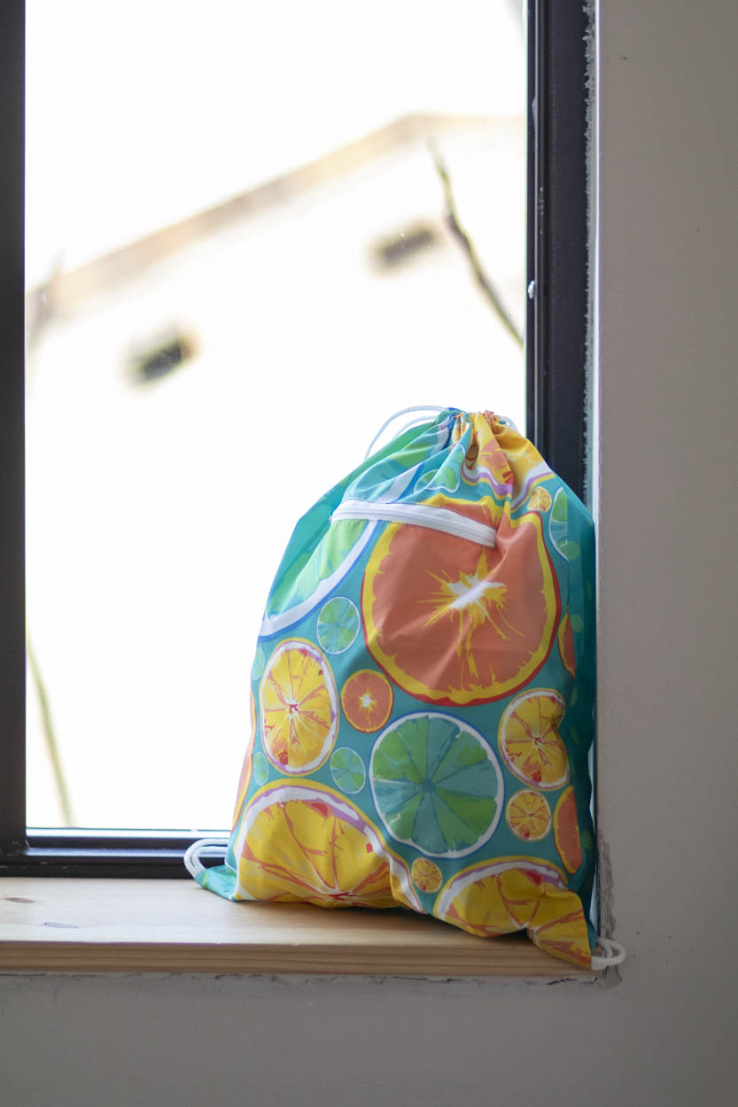 personalizowany worek ze sznurkami CreaDraw Zip RPET