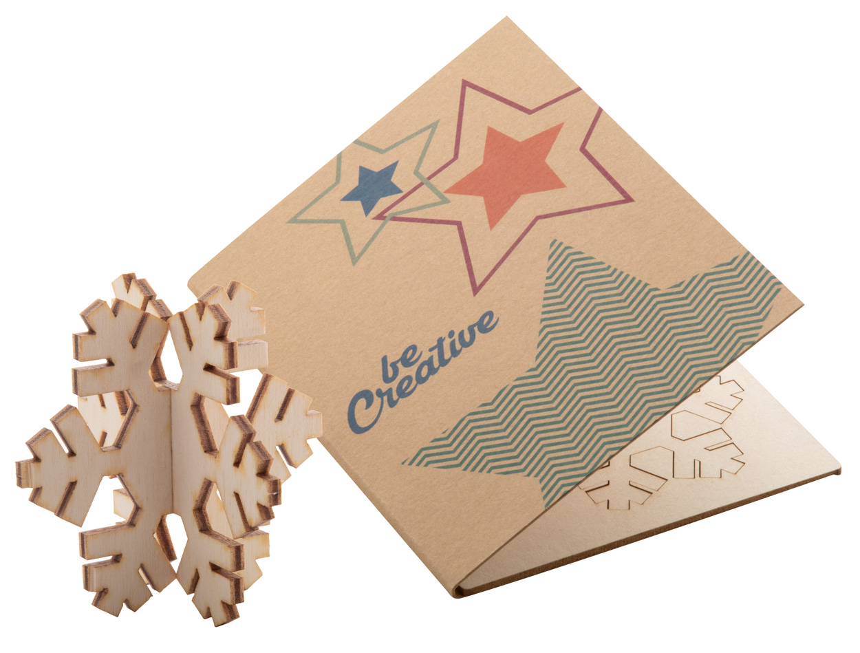 karta/kartka świąteczna - płatek śniegu Creax Eco