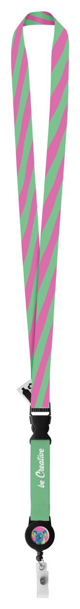 personalizowana smycz sublimacyjna Subyard YoYo B RPET