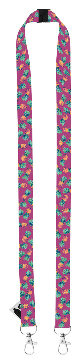 personalizowana smycz sublimacyjna Subyard Double Safe RPET