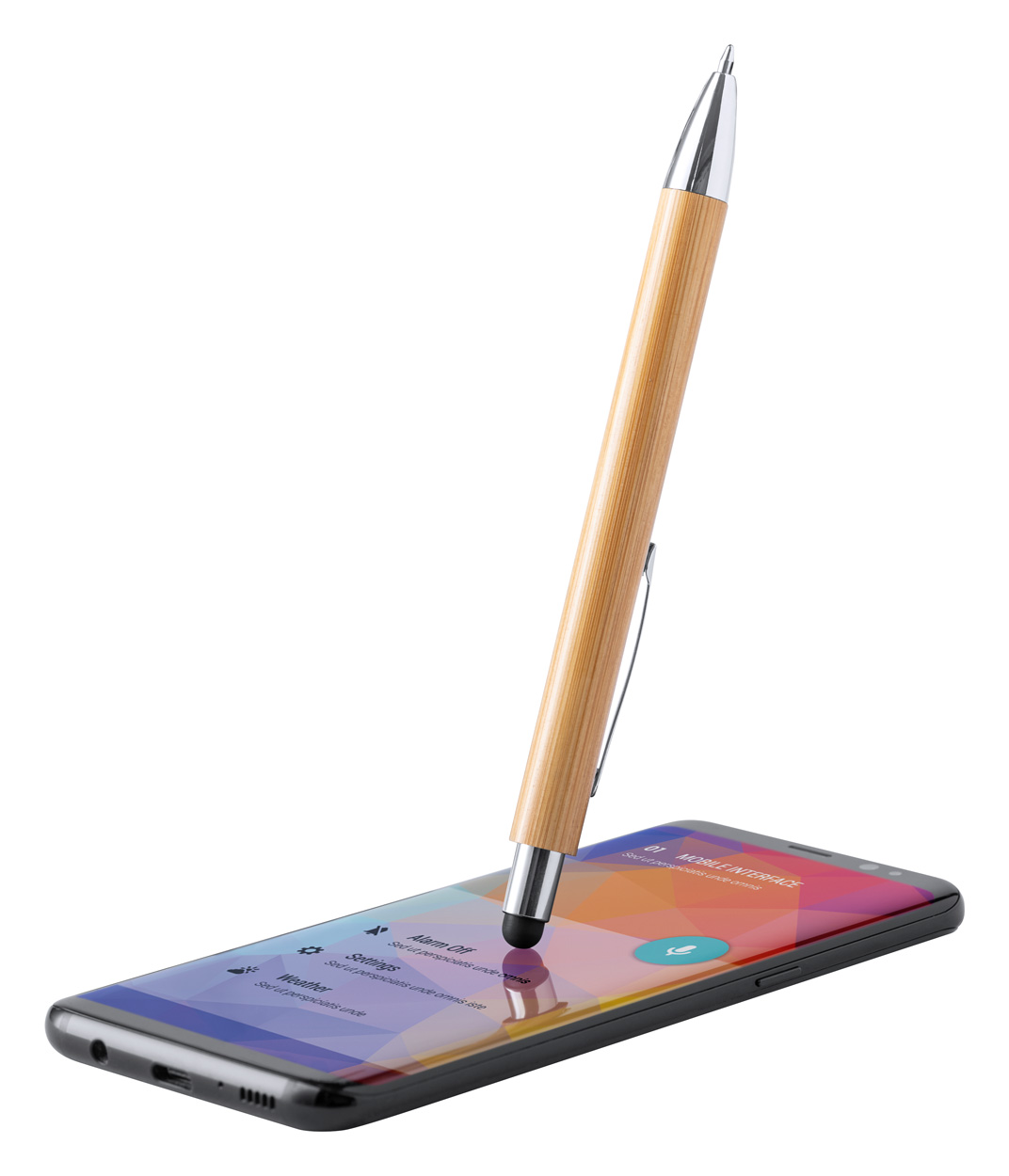 długopis dotykowy, bambusowy Zharu