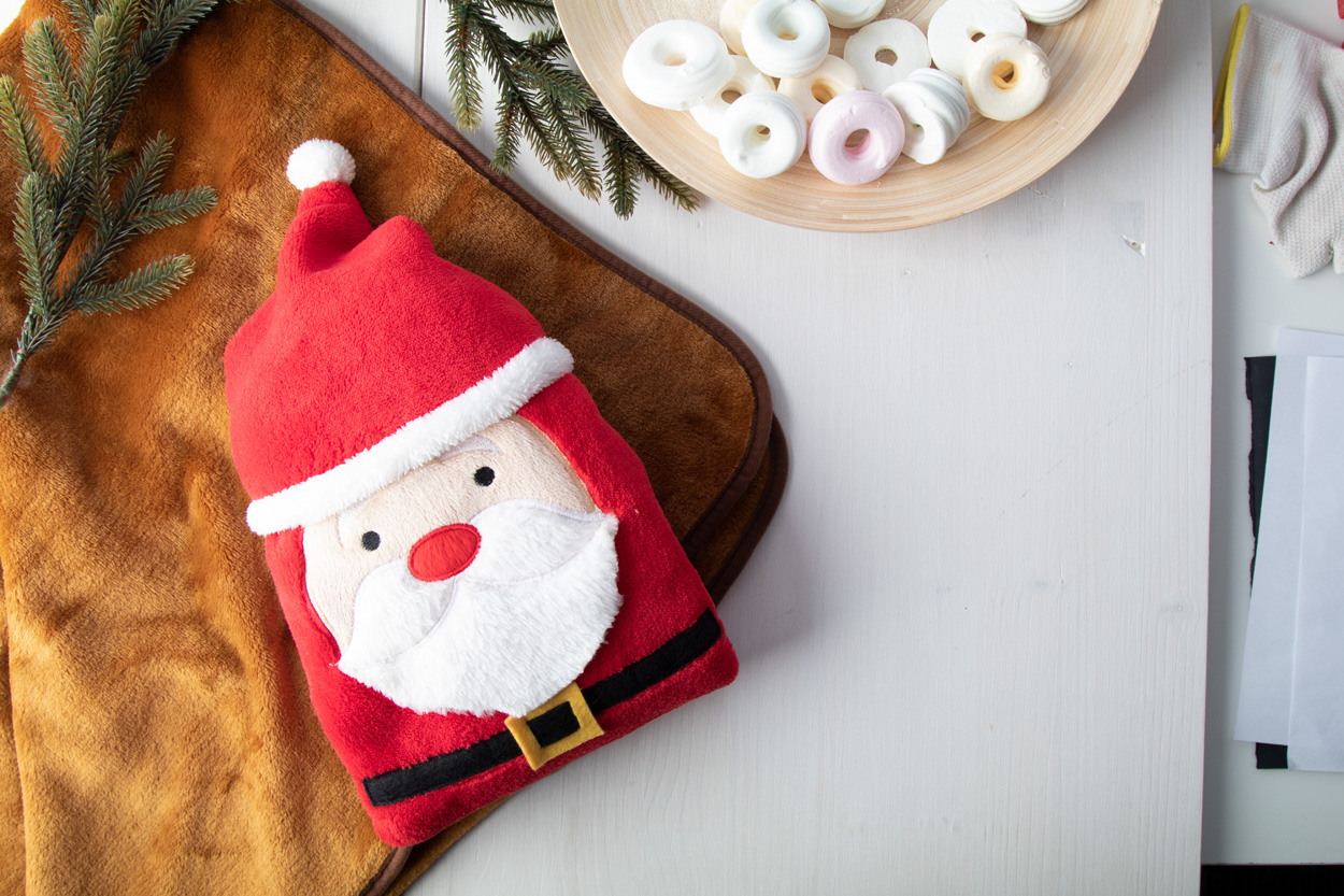 świąteczny koc polarowy Hugger