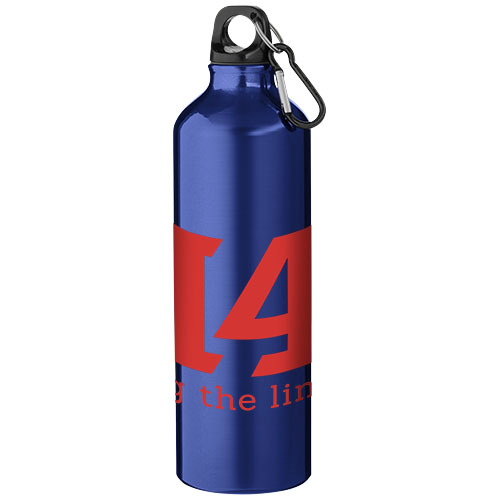 Aluminiowa butelka na wodę Oregon z karabińczykiem o pojemności 770 ml