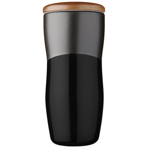 Dwuwarstwowy kubek ceramiczny Reno o pojemności 370 ml