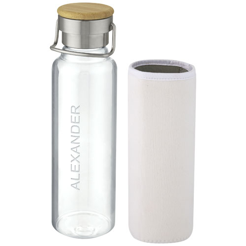 Szklana butelka Thor o pojemności 660 ml z neoprenowym pokrowcem