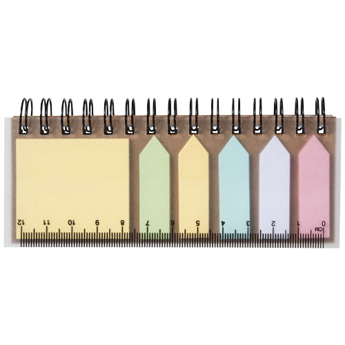 Kołozeszyt z kolorowymi karteczkami samoprzylepnymi Spinner