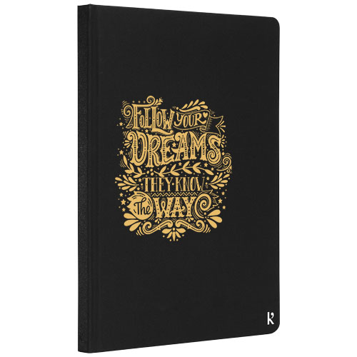 Notes A5 Karst® w twardej oprawie z papieru z kamienia – w kratkę