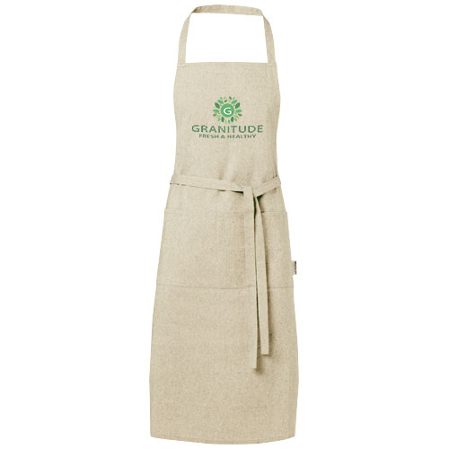 Pheebs Fartuch z bawełny z recyklingu o gramaturze 200 g/m²