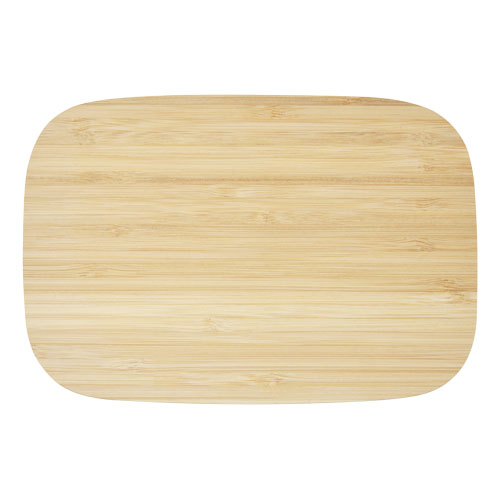 Pudełko śniadaniowe Tite ze stali nierdzewnej z bambusową pokrywką