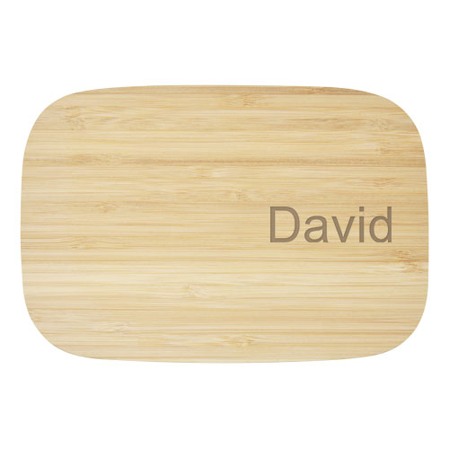 Pudełko śniadaniowe Tite ze stali nierdzewnej z bambusową pokrywką