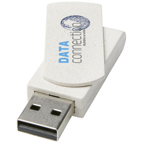 Pamięć USB Rotate wykonana ze słomy pszenicznej o pojemności 4GB