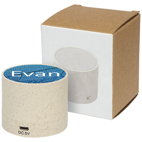 Głośnik Bluetooth® Kikai ze słomy pszenicznej