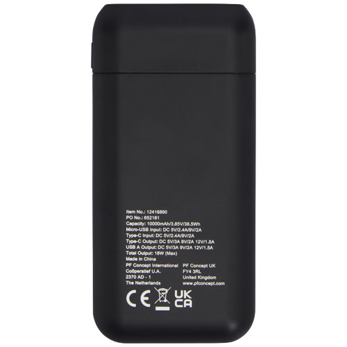 Odyssey powerbank o wysokiej gęstości energetycznej, 10 000 mAh