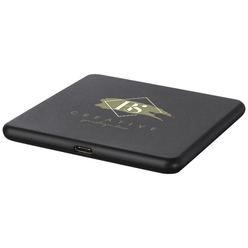 Bezprzewodowa ładowarka indukcyjna Loop o mocy 10 W wykonana z tworzywa sztucznego pochodzącego z recyklingu