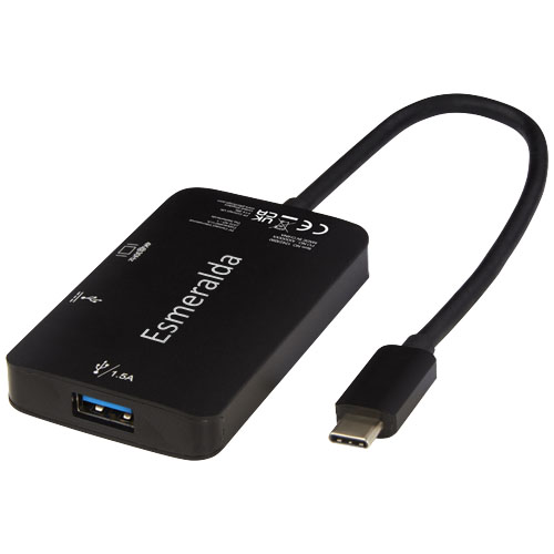 Aluminiowy adapter multimedialny typu C (USB-A/Type-C/HDMI) ADAPT