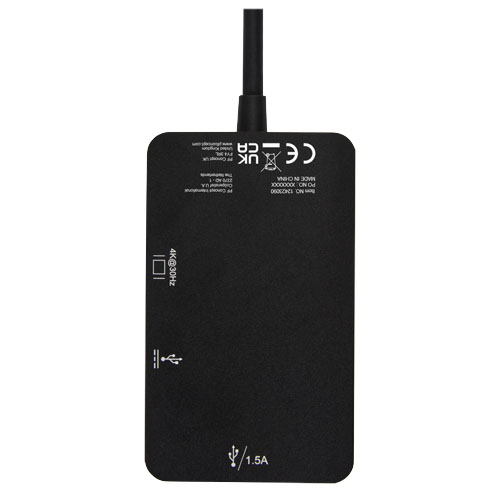 Aluminiowy adapter multimedialny typu C (USB-A/Type-C/HDMI) ADAPT