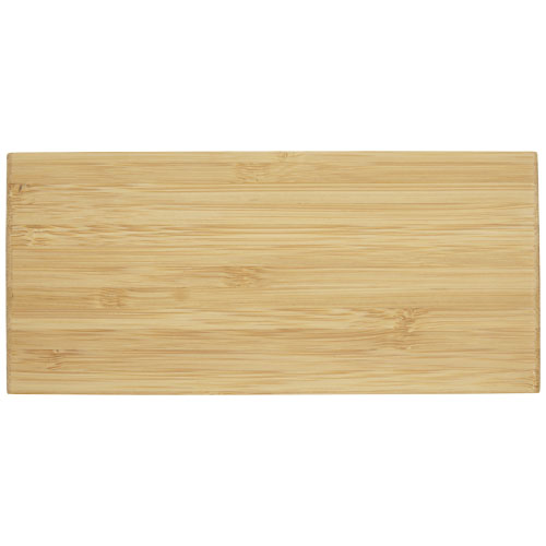 Bambusowa ładowarka bezprzewodowa z zegarem Minata