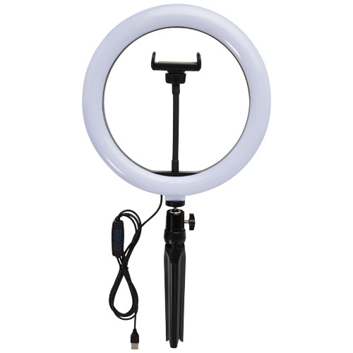 Studio lampa pierścieniowa z uchwytem na telefon i statywem