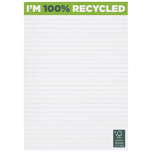 Notatnik Desk-Mate® w formacie A5 z materiałów z recyklingu
