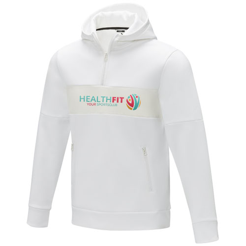 Sayan męska ciepła bluza z kapturem i zamkiem na pół długości