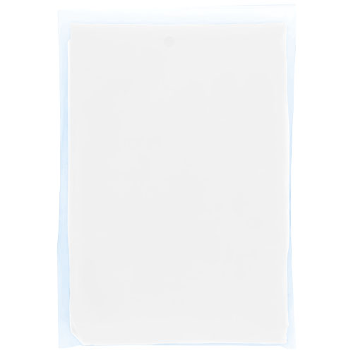 Mayan jednorazowe poncho przeciwdeszczowe z recyklingu z certyfikatem GRS, z pokrowcem do przechowywania