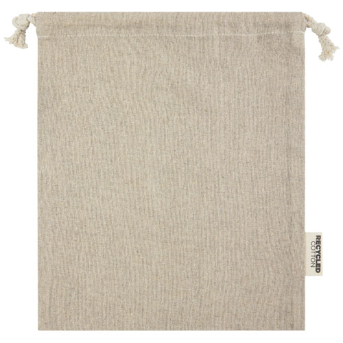 Pheebs torba na prezent z bawełny z recyklingu o gramaturze 150 g/m² i z certyfikatem GRS, średnia o pojemności 1,5 l