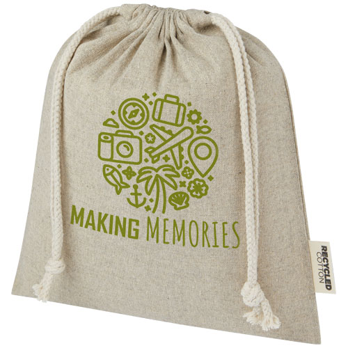 Pheebs torba na prezent z bawełny z recyklingu o gramaturze 150 g/m² i z certyfikatem GRS, średnia o pojemności 1,5 l