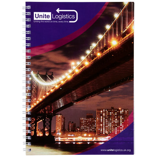 Desk-Mate® kołozeszyt A5 z zadrukowaną tylną okładką